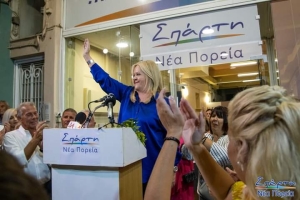 Εγκαίνια  του εκλογικού κέντρου «Σπάρτη – Νέα Πορεία» της  Ντίας Τζανετέα