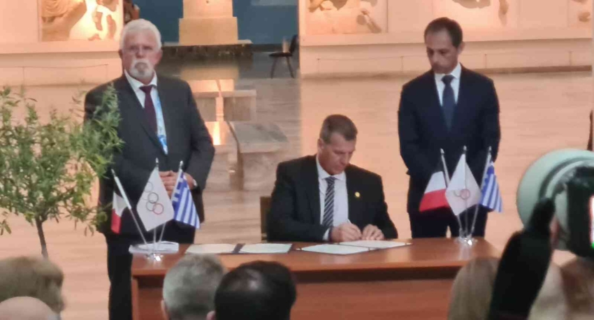 Ο Δήμαρχος Σπάρτης Μ.Βακαλόπουλος υπέγραψε την Ολυμπιακή Εκεχειρία