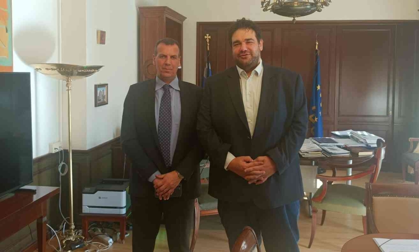 Συνάντηση Βακαλόπουλου με τον αναπληρωτή Υπουργό Εσωτερικών κ.Θεόδωρο Λιβάνιο