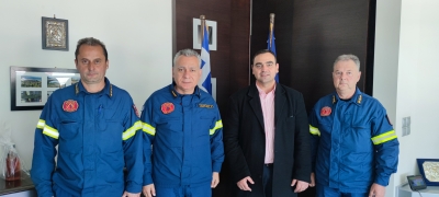 Συνάντηση Βερούτη με Περιφερειακό Διοικητή Πυροσβεστικών Υπηρεσιών Πελοποννήσου
