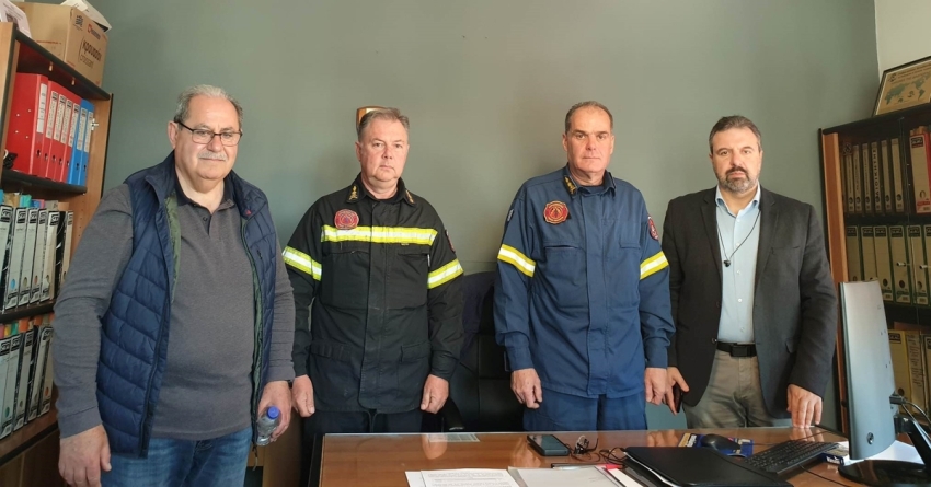 Στ. Αραχωβίτης: Επίσκεψη στην Πυροσβεστική Υπηρεσία Λακωνίας στη Σπάρτη