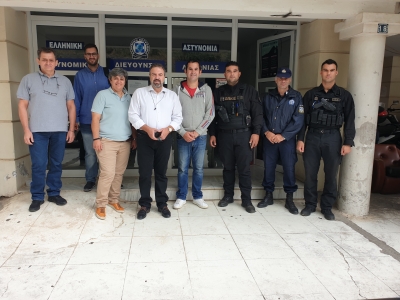 Στ. Αραχωβίτης : Επίσκεψη στην Αστυνομική Διεύθυνση Λακωνίας