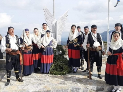 Επετειακές εκδηλώσεις  προς τιμήν των 1000 ηρώων  Μανιατών  που έπεσαν για την απελευθέρωση της Κρήτης