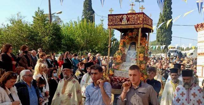Με λαμπρότητα εορτάστηκε και φέτος η μνήμη του Αγίου Νεκταρίου στη Συκέα Λακωνίας