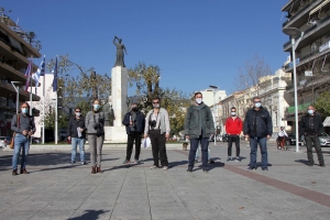 Διαδήλωση σωματείου φωτογράφων στην Καλαμάτα