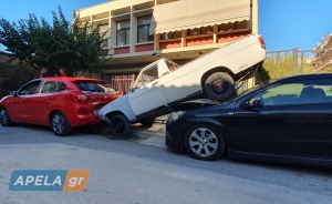 Καραμπόλα με 5 αυτοκίνητα στην Σπάρτη